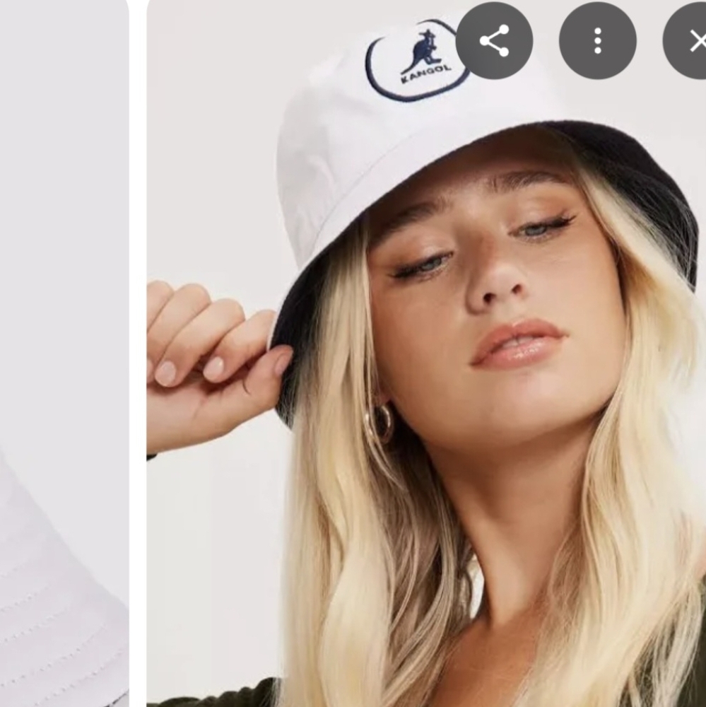 Kangol Unisex White Cotton Bucket Hat - Picture 8 of 8